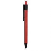 Ручка металлическая soft-touch шариковая «Haptic», красный/черный, арт. 015114903