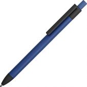 Ручка металлическая soft-touch шариковая «Haptic», синий/черный, арт. 015115003