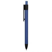 Ручка металлическая soft-touch шариковая «Haptic», синий/черный, арт. 015115003