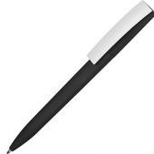 Ручка пластиковая soft-touch шариковая «Zorro», черный/белый, арт. 015122703