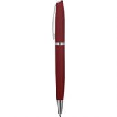 Ручка металлическая шариковая «Flow» soft-touch, красный/серебристый, арт. 015123803