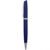 Ручка металлическая шариковая «Flow» soft-touch, темно-синий/серебристый, арт. 015123703