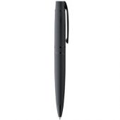 Ручка металлическая шариковая Uma «VIP GUM» soft-touch с зеркальной гравировкой, черный, арт. 015072103