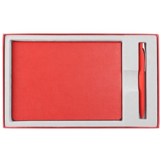 Коробка Adviser под ежедневник, ручку, красная