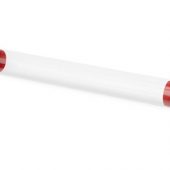 Футляр-туба пластиковый для ручки «Tube 2.0», прозрачный/красный, арт. 015123503