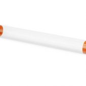 Футляр-туба пластиковый для ручки «Tube 2.0», прозрачный/оранжевый, арт. 015123003
