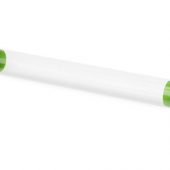 Футляр-туба пластиковый для ручки «Tube 2.0», прозрачный/зеленое яблоко, арт. 015123103