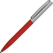 Ручка металлическая soft-touch шариковая «Tally» с зеркальным слоем, серебристый/красный, арт. 015626703
