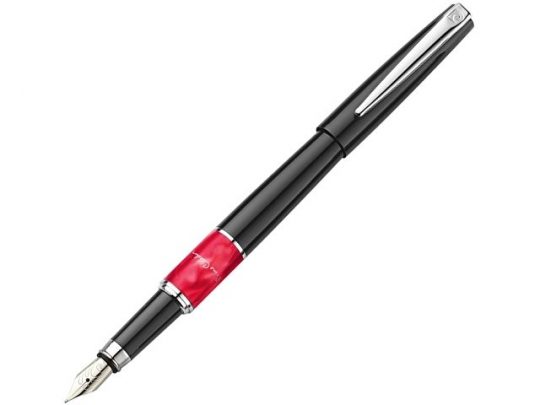 Ручка перьевая Pierre Cardin LIBRA с колпачком, черный/красный/серебро, арт. 015612903