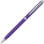 Ручка шариковая Pierre Cardin SLIM с поворотным механизмом, фиолетовый/серебро, арт. 015614903