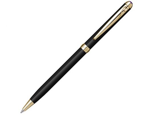 Ручка шариковая Pierre Cardin SLIM с поворотным механизмом, черный/золото, арт. 015614603