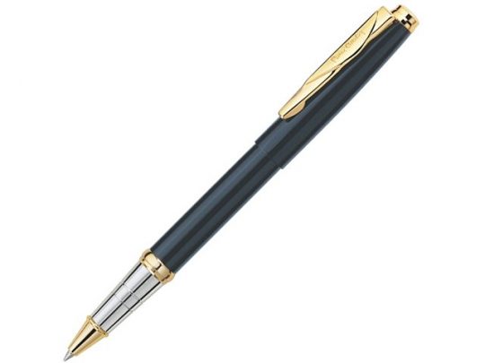 Ручка-роллер Pierre Cardin GAMME Classic со съемным колпачком, черный/серебро/золото, арт. 015616103