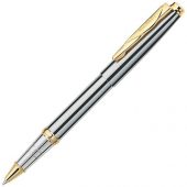 Ручка-роллер Pierre Cardin GAMME Classic со съемным колпачком, серебряный/золото, арт. 015616203