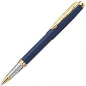 Ручка-роллер Pierre Cardin GAMME Classic со съемным колпачком, синий/ серебро/золото, арт. 015615803