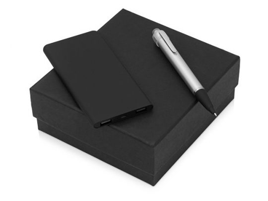 Подарочный набор Beam of Light с ручкой и зарядным устройством, серебристый, арт. 015632303