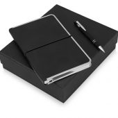 Подарочный набор Silver Sway с ручкой и блокнотом А5, черный, арт. 015630203