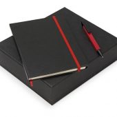 Подарочный набор Jacque с ручкой-подставкой и блокнотом А5, красный, арт. 015630503