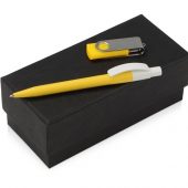 Подарочный набор Uma Memory с ручкой и флешкой, желтый, арт. 015633003