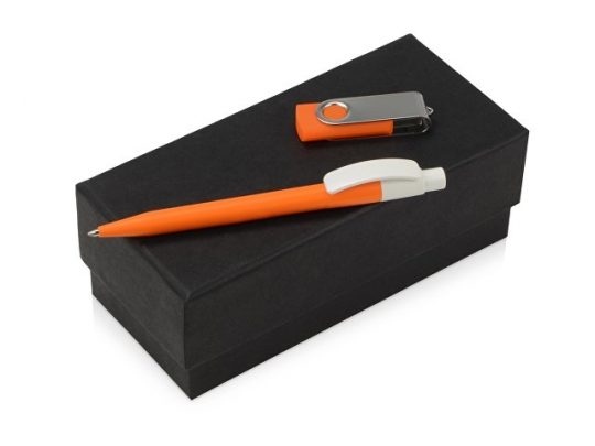 Подарочный набор Uma Memory с ручкой и флешкой, оранжевый, арт. 015632603