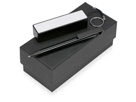 Подарочный набор Kepler с ручкой-подставкой и зарядным устройством, черный, арт. 015631303