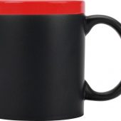 Кружка с покрытием для рисования мелом «Да Винчи», черный/красный, арт. 015618103
