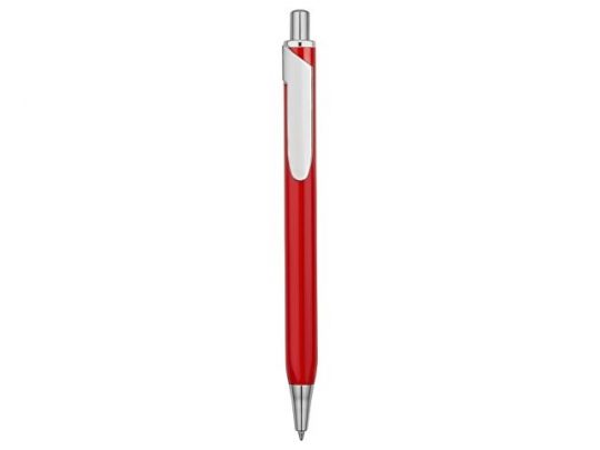 Ручка металлическая шариковая трехгранная «Riddle», красный/серебристый, арт. 015663203