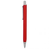 Ручка металлическая шариковая трехгранная «Riddle», красный/серебристый, арт. 015663203