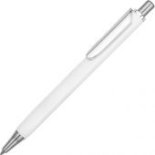 Ручка металлическая шариковая трехгранная «Riddle», белый/серебристый, арт. 015663603
