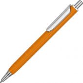 Ручка металлическая шариковая трехгранная «Riddle», оранжевый/серебристый, арт. 015663503