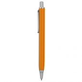 Ручка металлическая шариковая трехгранная «Riddle», оранжевый/серебристый, арт. 015663503