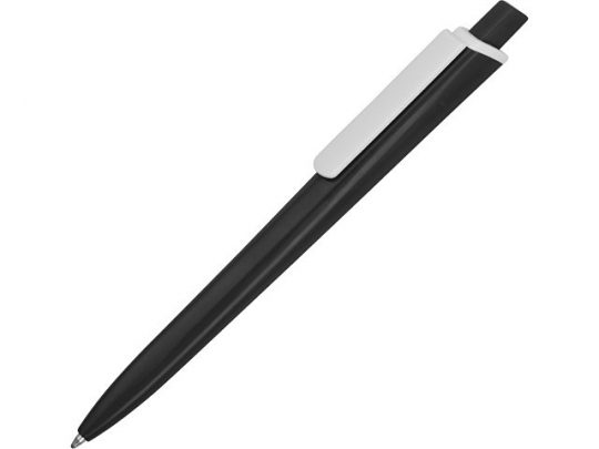 Ручка пластиковая трехгранная шариковая «Lateen», черный/белый, арт. 015664503
