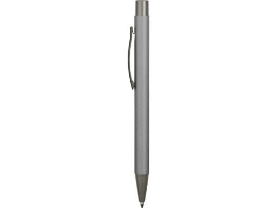 Ручка металлическая soft touch шариковая «Tender» с зеркальным слоем, серебристый/серый, арт. 015663903