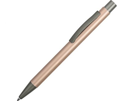 Ручка металлическая soft touch шариковая «Tender» с зеркальным слоем, розовое золото/серый, арт. 015664103