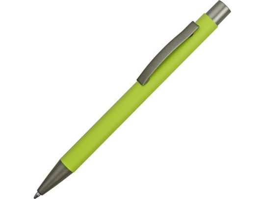 Ручка металлическая soft touch шариковая «Tender» с зеркальным слоем, зеленое яблоко/серый, арт. 015663803