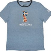 Футболка 2018 FIFA World Cup Russia™ мужская, голубой/черный (XL), арт. 015680403