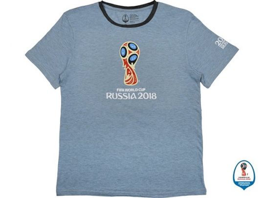 Футболка 2018 FIFA World Cup Russia™ мужская, голубой/черный (мужской), арт. 015680303