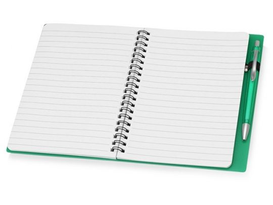 Блокнот Контакт с ручкой, зеленый, арт. 015693703