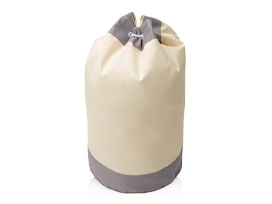Рюкзак-мешок «Indiana» хлопковый, 180гр, натуральный/серый, арт. 015678403