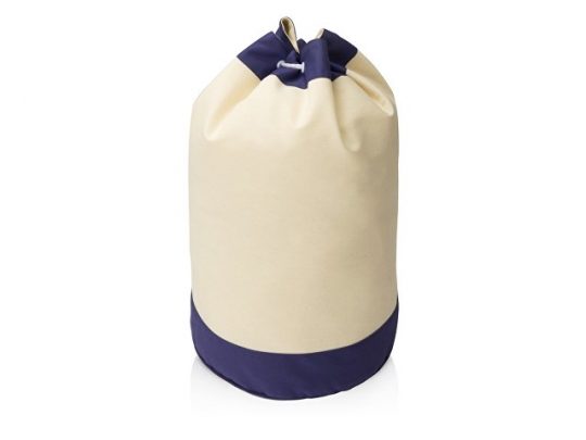 Рюкзак-мешок «Indiana» хлопковый, 180гр, натуральны/синий, арт. 015678203