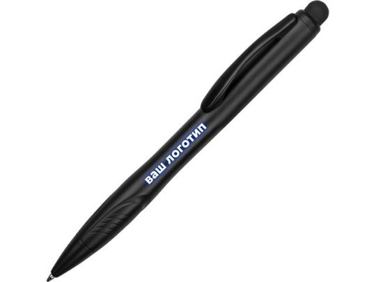 Ручка-стилус шариковая «Light», черная с синей подсветкой, арт. 015664903