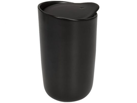 Керамический стакан Mysa с двойными стенками объемом 400 мл, черный, арт. 015702103