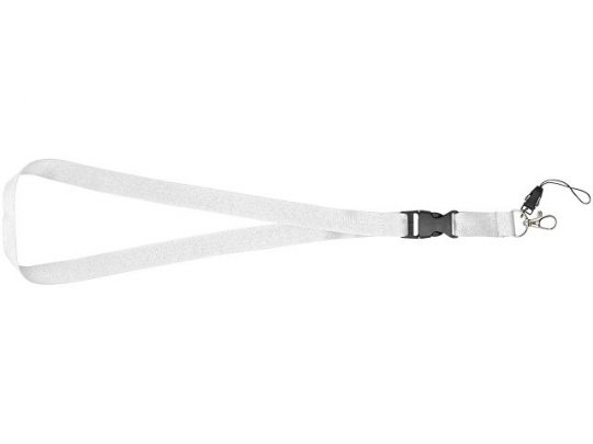 Шнурок Sagan с отстегивающейся пряжкой, держатель для телефона, белый, арт. 015750103