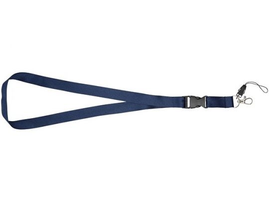 Шнурок Sagan с отстегивающейся пряжкой, держатель для телефона, темно-синий, арт. 015750003