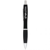 Прорезиненная шариковая ручка Nash, черный, арт. 015719703