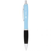 Прорезиненная шариковая ручка Nash, голубой, арт. 015719303
