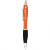 Прорезиненная шариковая ручка Nash, оранжевый, арт. 015719503