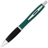 Прорезиненная шариковая ручка Nash, зеленый, арт. 015720103