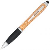 Крапчатая шариковая ручка Nash со стилусом, оранжевый, арт. 015722603