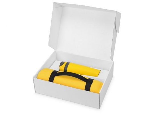 Подарочный набор Cozy с пледом и термокружкой, желтый, арт. 016345303