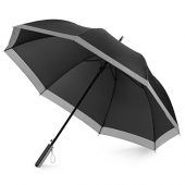 Зонт-трость Reflect полуавтомат, в чехле, черный, арт. 016323403